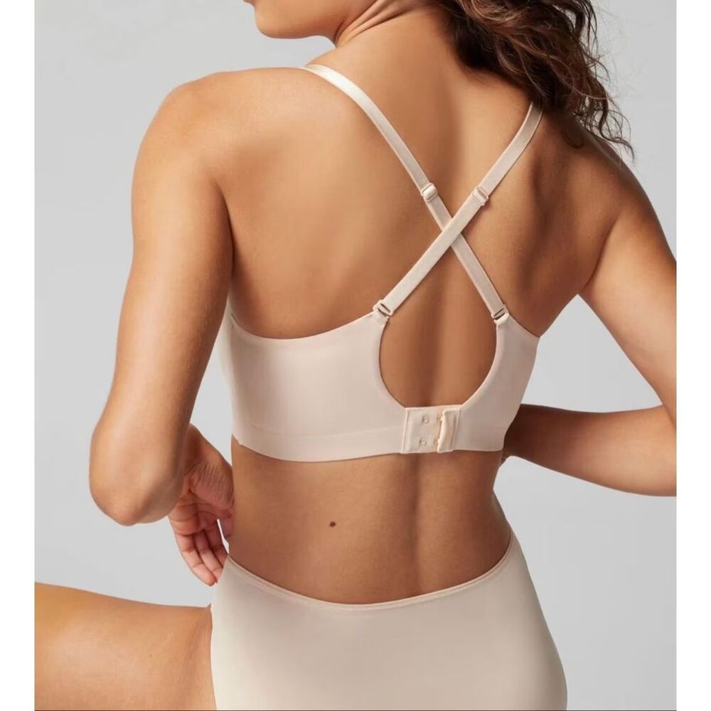 Soma Women's Enbliss Luxe Adjustable Bralette nude large NEW - Picture 5 of 7
